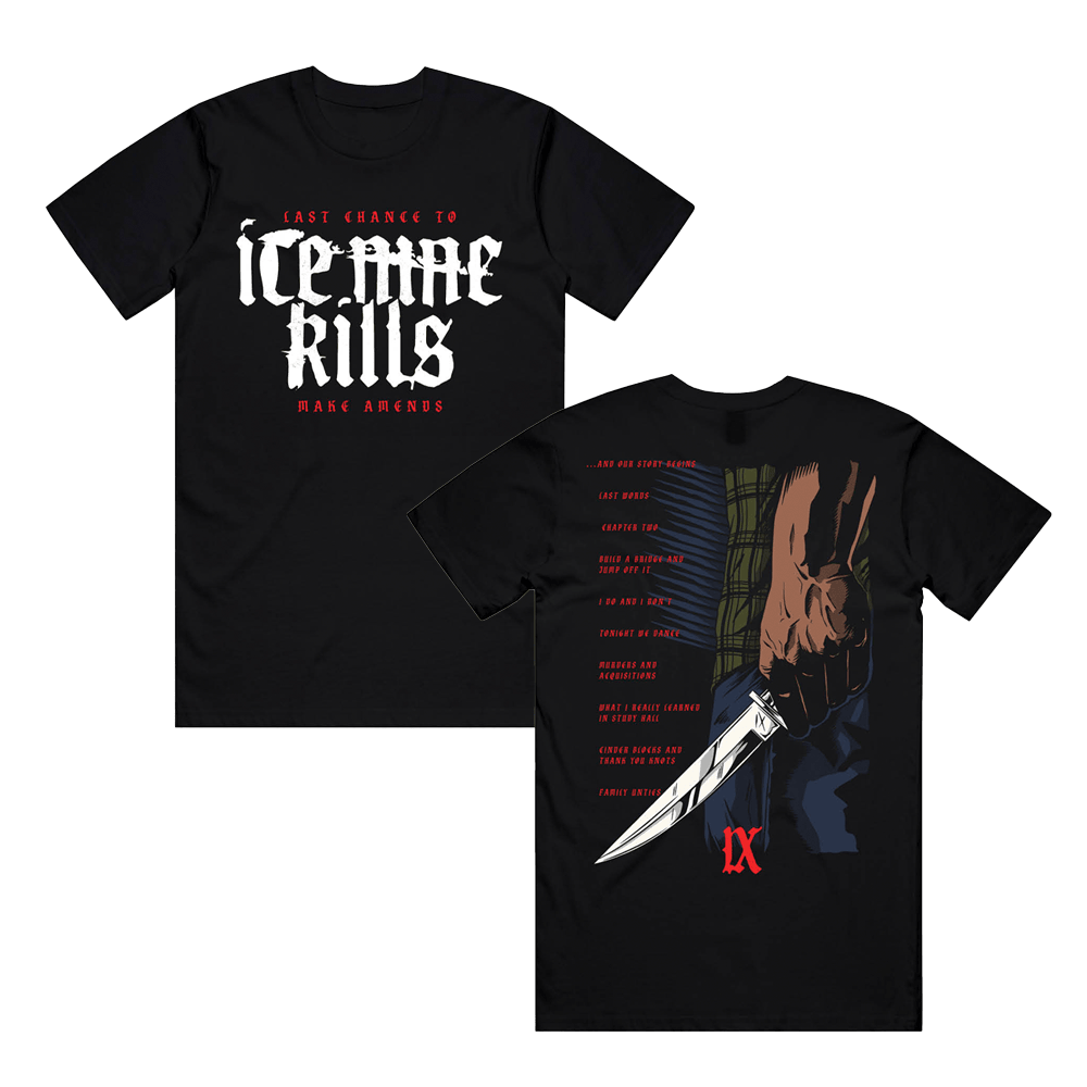 Ice Nine Kills Merch T-Shirt Last Chance To Make Amends Ice 9 Kills Band Tour Merch-1