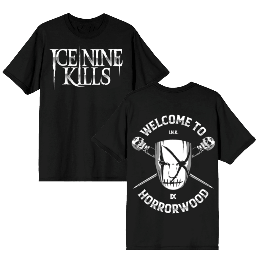 Ice Nine Kills Merch T-Shirt Welcome To Horrorwood Tee Shirt Ice Nine Kills Tour Merch-1