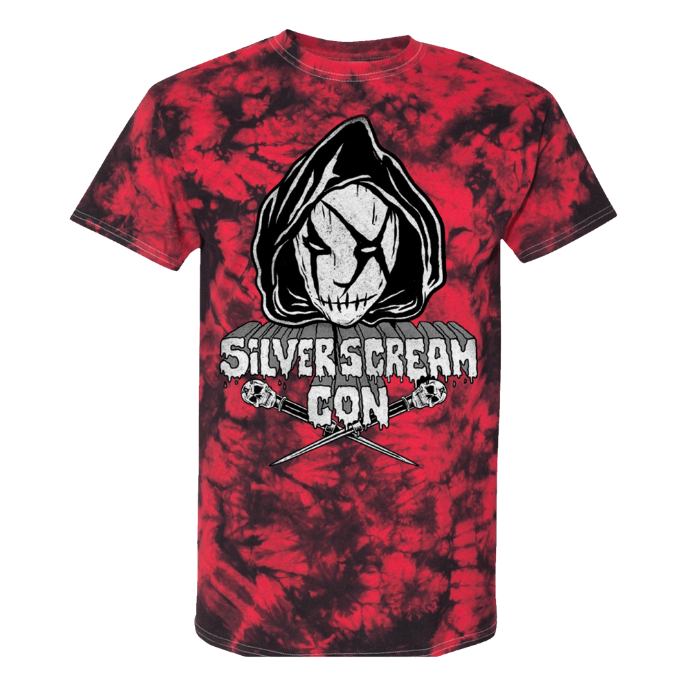 Ice Nine Kills Tour Merch T-Shirt Silver Scream Con SSC III Red Tie Dye T-Shirt Fan Gifts-1