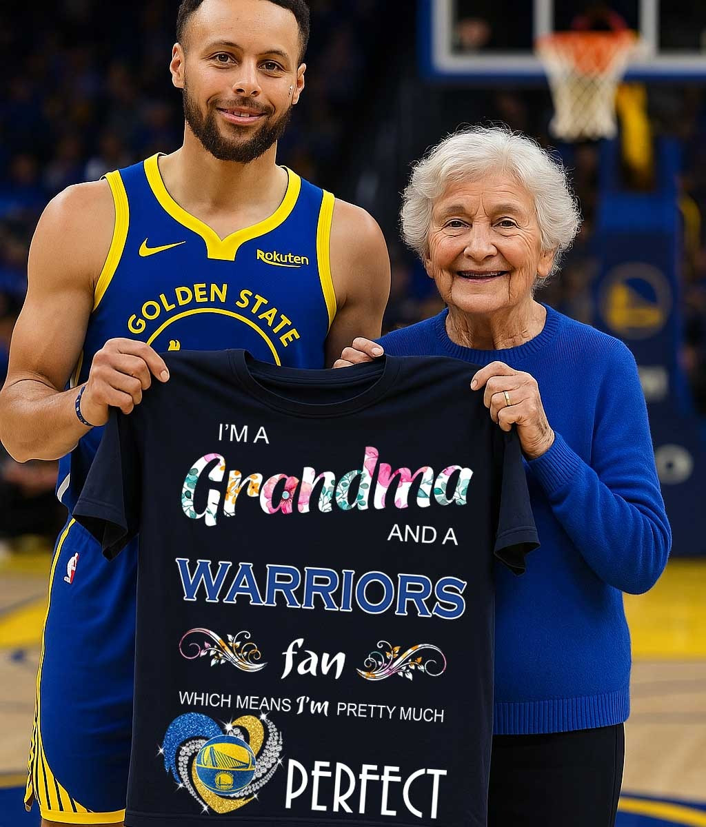 I'm A Grandma And A Warriors Fan T-Shirt Funny Gifts For Grandma Basketball Warriors Fans-1