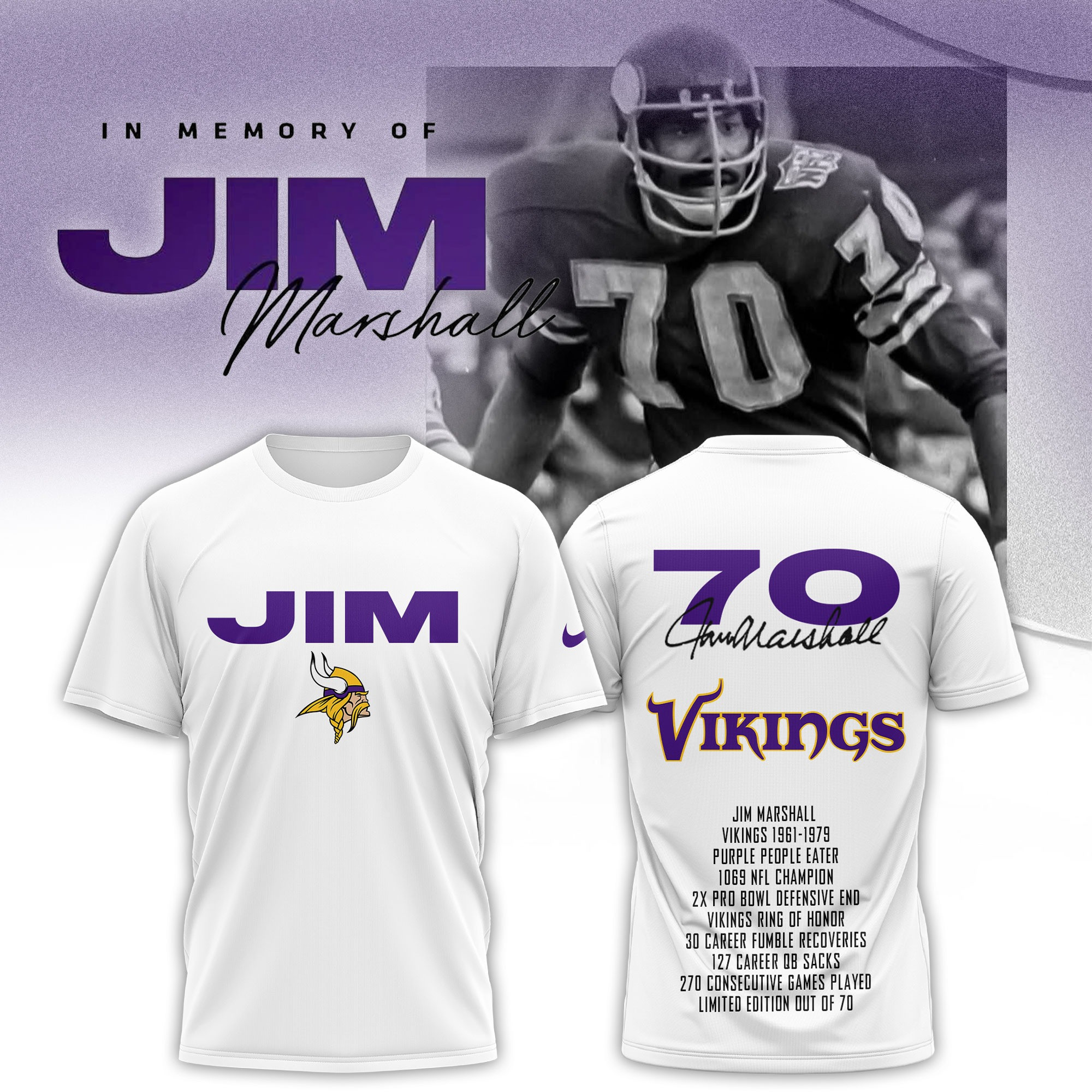 In Memory Of Jim Marshall RIP Shirt Minnesota Vikings Thank You For Memories Fan Gift Ideas-1 In Memory Of Jim Marshall RIP Shirt Minnesota Vikings Thank You For Memories Fan Gift Ideas-1