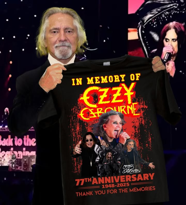 In Memory Of Ozzy Osbourne T-Shirt 77Th Anniversary Clothing Ozzy Osbourne Lovers Gifts-1