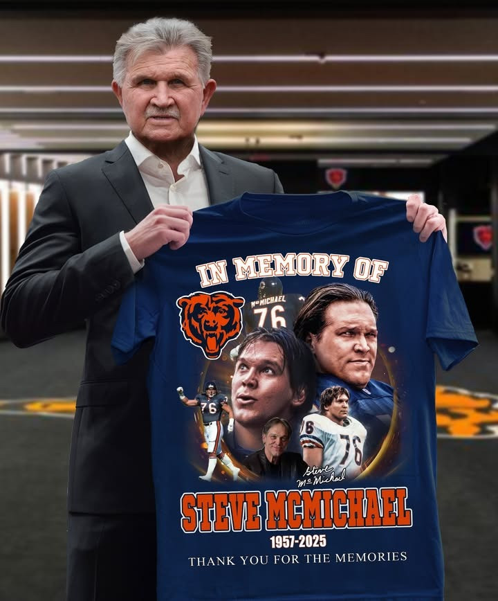 In Memory Of Steve McMichael Shirt Thank You For The Memories Chicago Bears Fan Merch Gifts-1