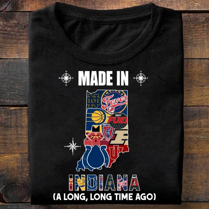 Indiana City Sport Teams T-Shirt Made In Detroit A Long Long Time Ago Gifts For Fans-1