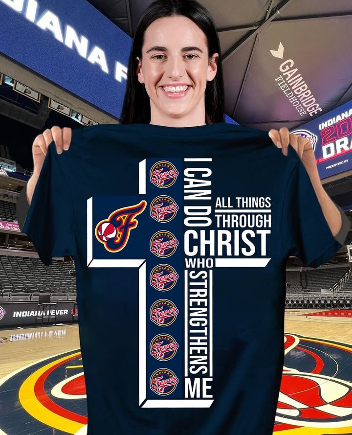 Indiana Fever Shirt I Can Do All Things Through Christ T-Shirt Basketball Lovers Gifts-1