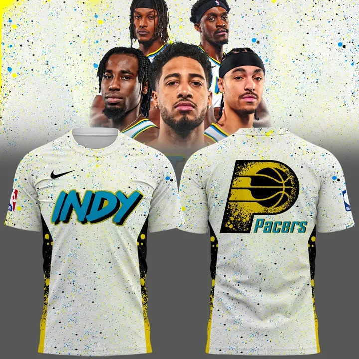 Indiana Pacers T-Shirt 2025 Indy NBA Merch Basketball Indiana Pacers Fan Gift Ideas-1