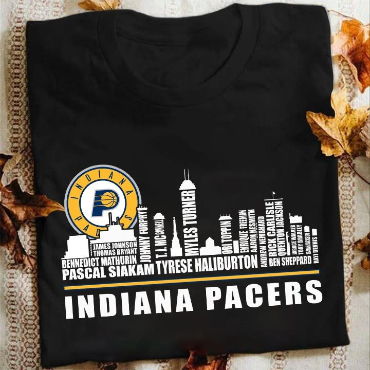 Indiana Pacers T-Shirt Legends Names Baseball Indiana Pacers Fan Unique Gifts-1