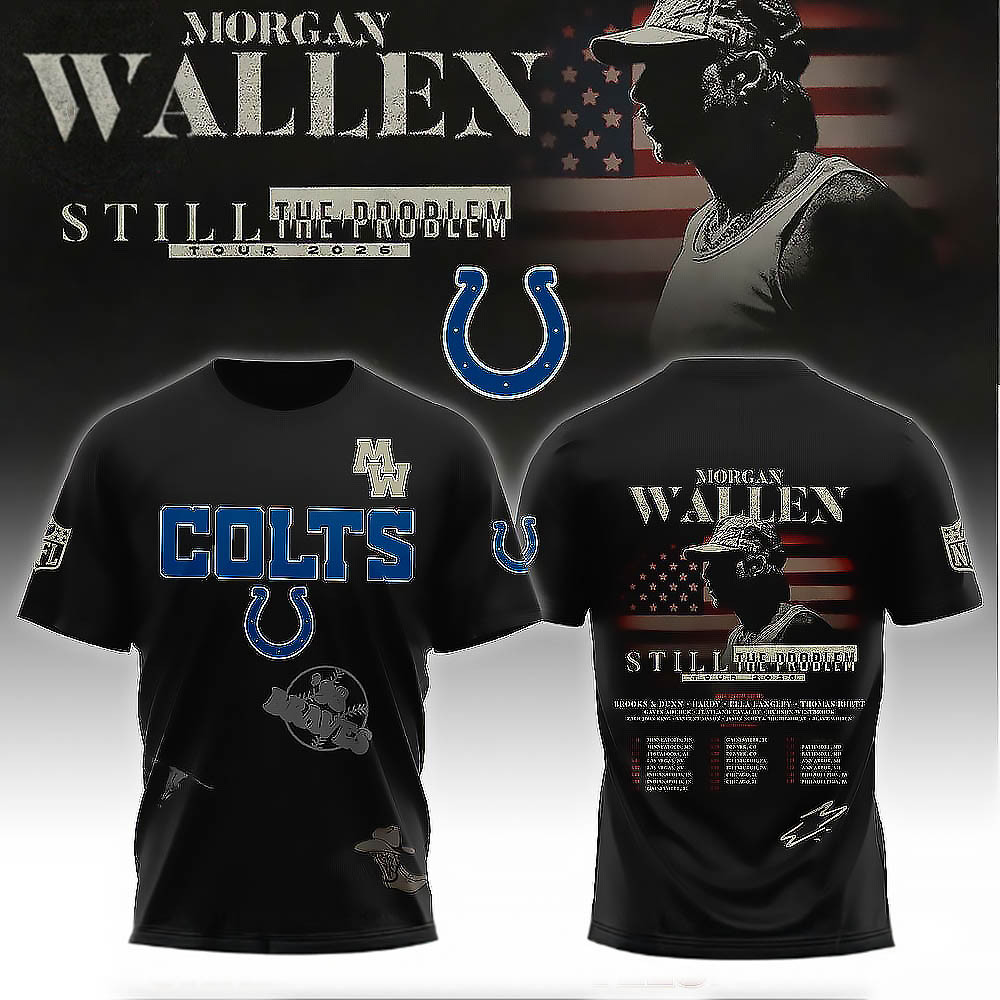 Indianapolis Colts X Morgan Wallen Still The Problem Tour 2026 T-Shirt Indy Colts Clothing-1