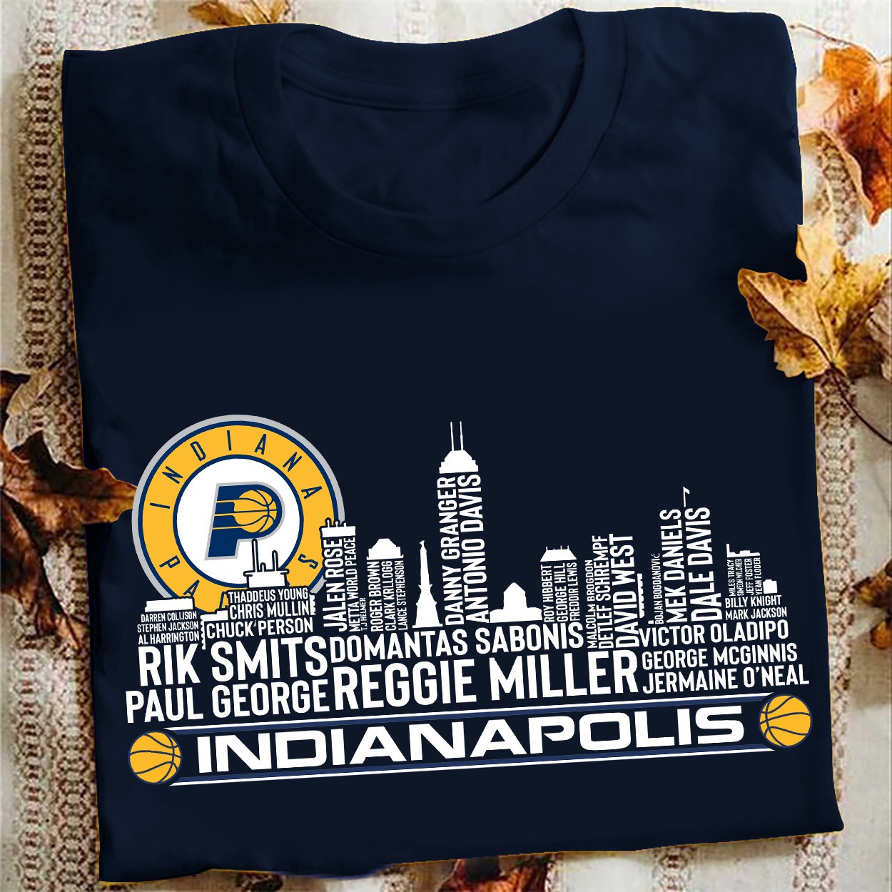 Indianapolis Indiana Pacers T-Shirt Legends Fan Merch Baseball Lover Gifts For Him-1