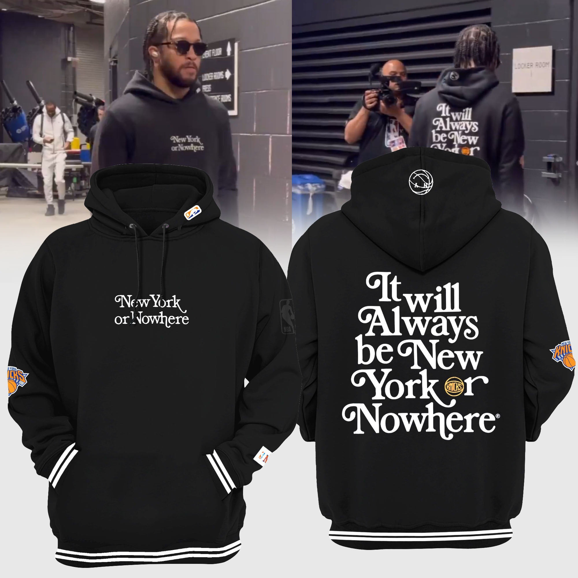 It Will Always New York or Nowhere Hoodie Unique Best Gifts For NY Knicks Fans For Him-1