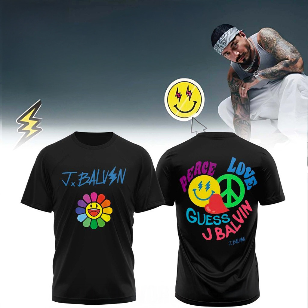 J Balvin 2025 Tour T-Shirt Fan Merch Christmas Gifts For Wife-1