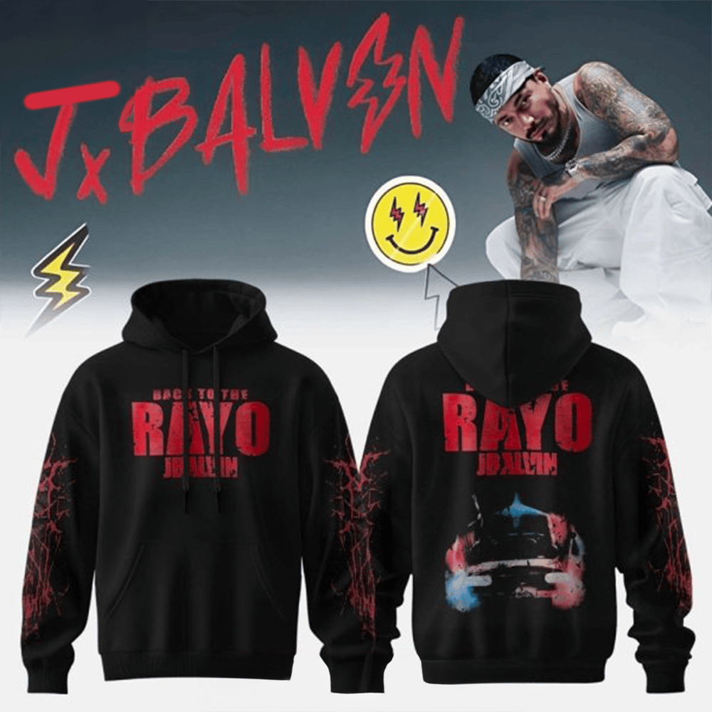 J Balvin Back To The Rayo 2025 Hoodie J Balvin Tour Merch Concert Lovers Gifts For Him-1