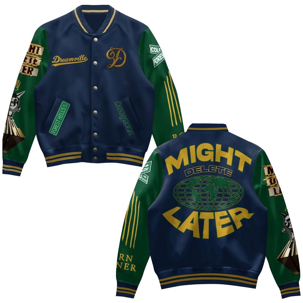 J Cole Dreamville Might Delete Later Varsity Jacket J Cole Merch Great Father's Day Presents-1