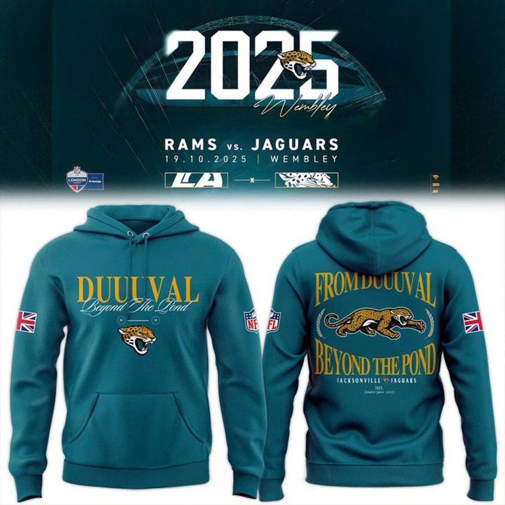 Jacksonville Jaguars 2025 NFL London Game Special Hoodie Jaguars Merch Xmas Gifts For Dad-1