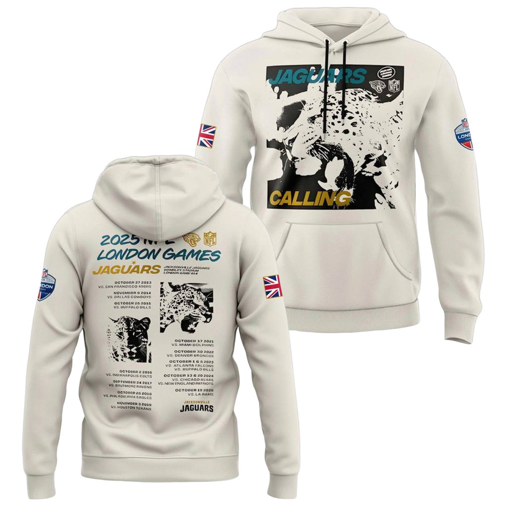 Jacksonville Jaguars Hometown To London Hoodie Jaguars Merch Gift Ideas For Football Lovers-1