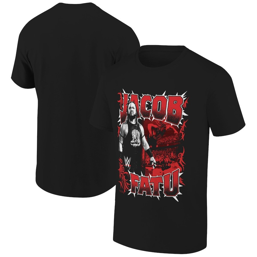 Jacob Fatu Shirt Men's Ripple Junction Black Jacob Fatu Table Dive Tribal T-Shirt-1