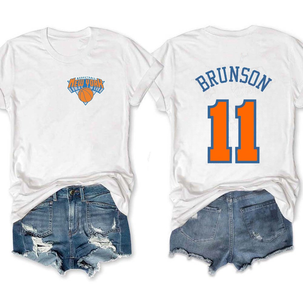 Jalen Brunson New York Knicks Women's T-Shirt Merch Gifts For Knicks Fans For Her-1