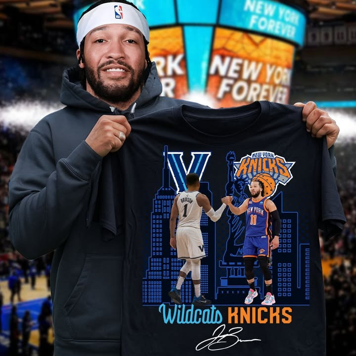 Jalen Brunson Wildcats Meets Knicks T-Shirt Gifts For Basketball Lovers Fans-1 Jalen Brunson Wildcats Meets Knicks T-Shirt Gifts For Basketball Lovers Fans-1