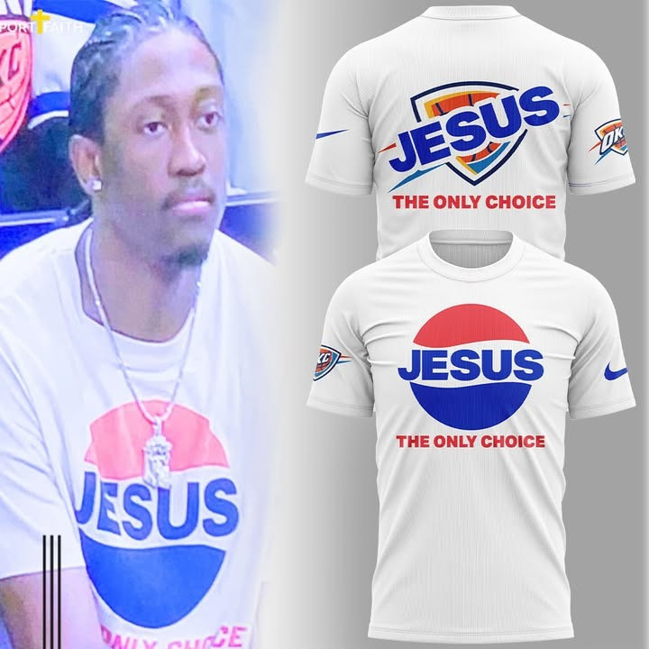 Jalen Williams Jesus The only Choice T-Shirt Faith OKC Oklahoma City Thunder Fan Merch-1