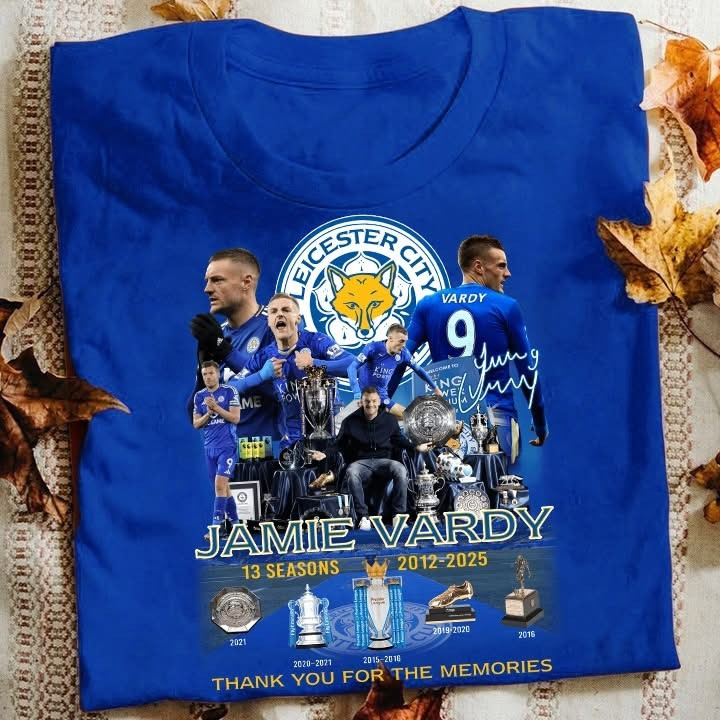 Jamie Vardy Leicester City Legend T-Shirt Thank You For The Memories Gifts For Fans-1