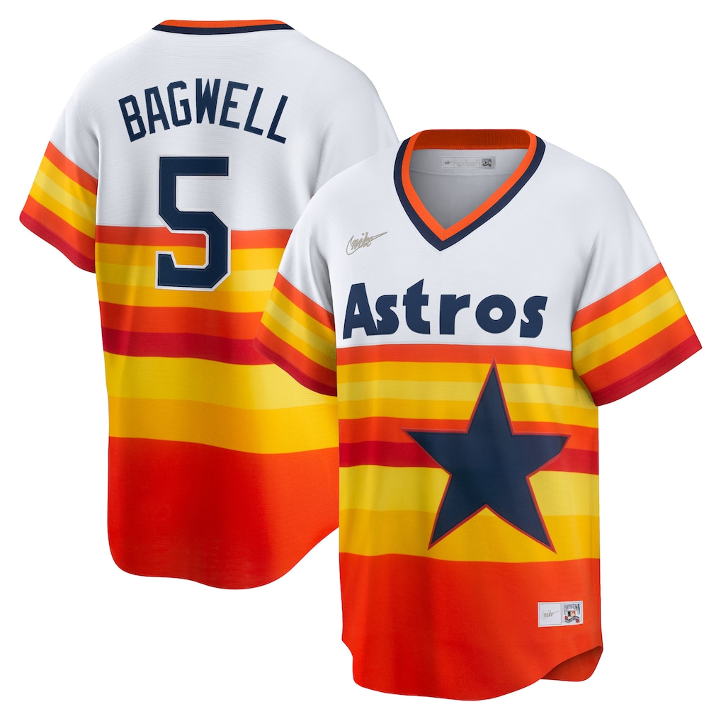 Jeff Bagwell Houston Astros Nike Home Cooperstown Collection Player Jersey - White-1