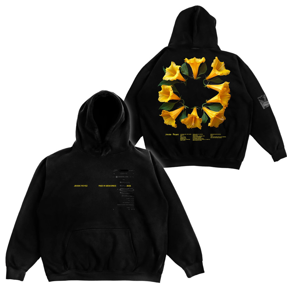 Jessie Reyez Merch Paid In Memories Hoodie 2025 Jessie Reyez Tour Concert Fan Merch-1 Jessie Reyez Merch Paid In Memories Hoodie 2025 Jessie Reyez Tour Concert Fan Merch-1