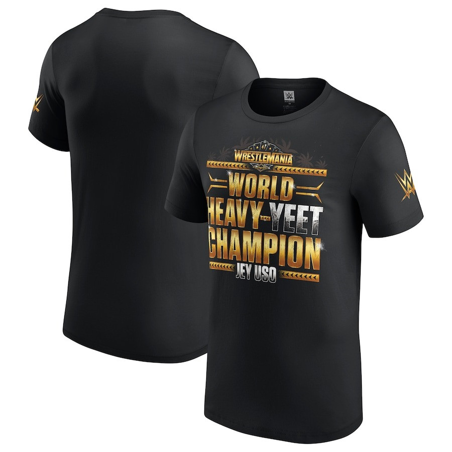 Jey Uso WrestleMania 41 Winner T-Shirt WrestleMania World Heavy Yeet Champion Merch-1