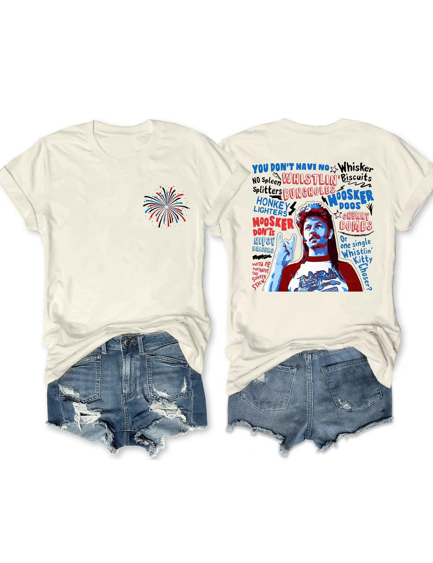 Joe Dirt Happy 4Th Of July Merica Tour T-Shirt Women's Fourth Of July Gift Ideas-1