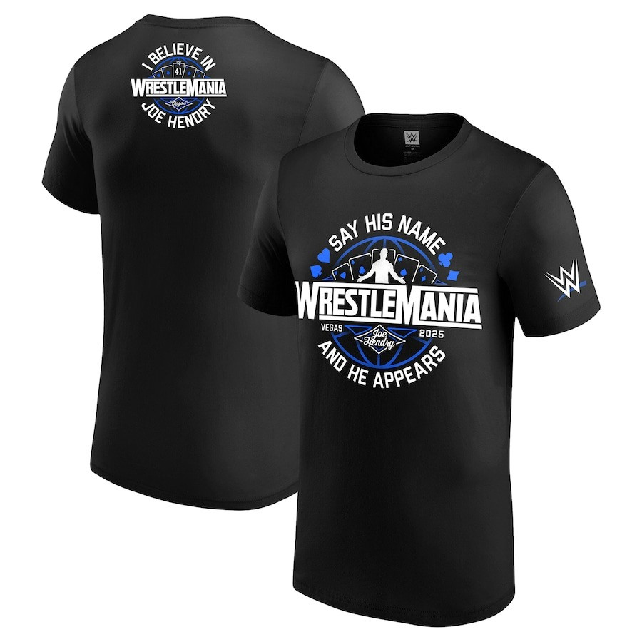 Joe Hendry WrestleMania Shirt I Believe In Joe Hendry WrestleMania 41 Logo 2025 Merch-1
