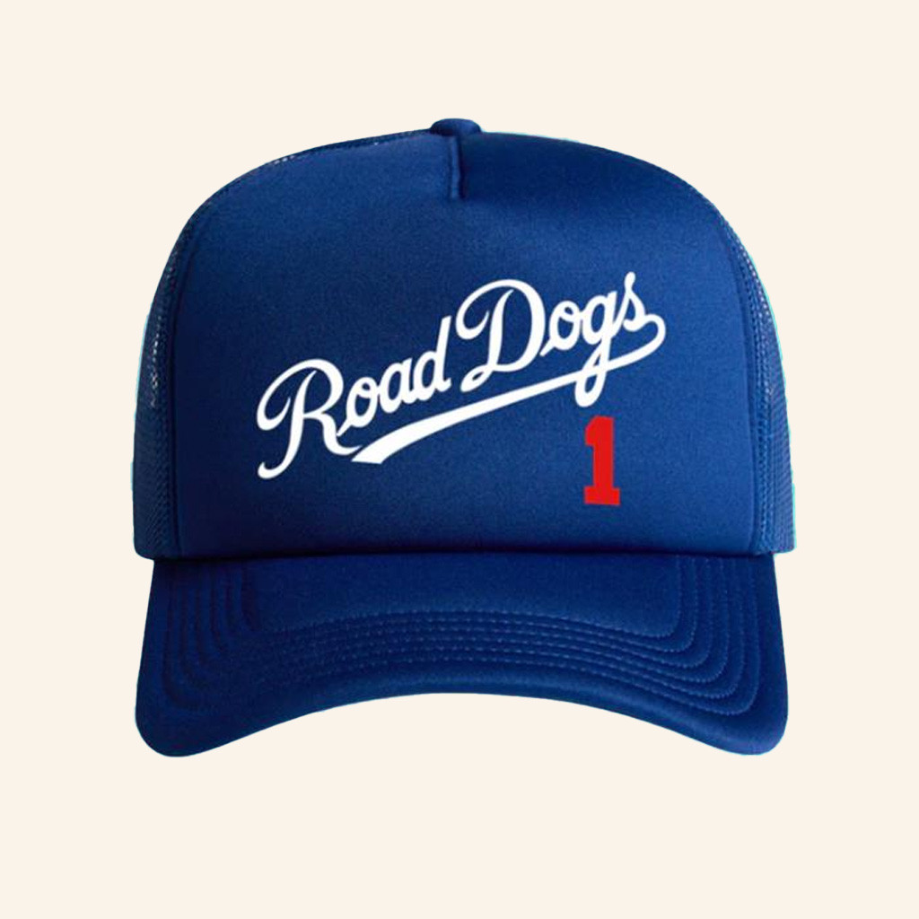 Jonas Brothers Merch Road Dogs Blue Trucker Hat Gifts For Music Fans-1