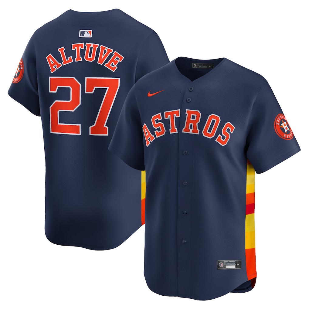 Jose Altuve Houston Astros Nike Alternate Limited Player Jersey - Navy-1