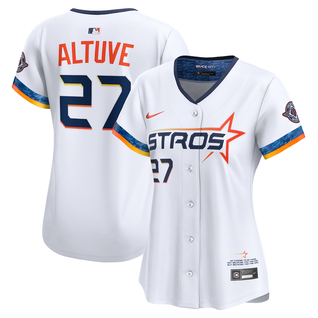Jose Altuve Houston Astros Nike Women's 2025 City Connect Limited Jersey - White-1