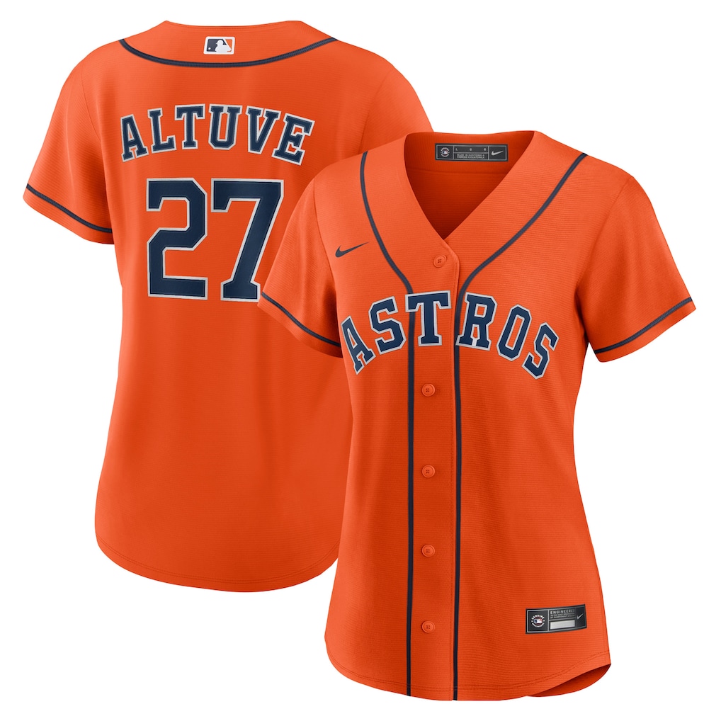 Jose Altuve Houston Astros Nike Women's Alternate Replica Player Jersey - Orange-1
