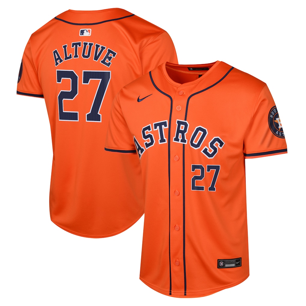 Jose Altuve Houston Astros Nike Youth Alternate Limited Player Jersey - Orange-1