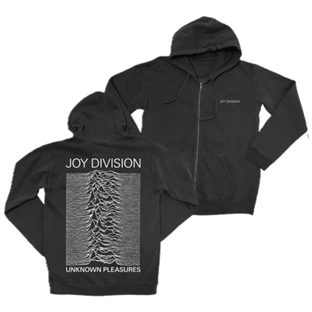 Joy Division Unknown Pleasures Zip Hoodie Joy Division Merch Father's Day Gifts Gifts For Fans-1
