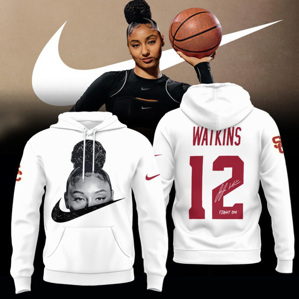 JuJu Watkins Nike Hoodie Number 12 Fight On USC Trojans JuJu Watkins Basketball Fan Gift-1 JuJu Watkins Nike Hoodie Number 12 Fight On USC Trojans JuJu Watkins Basketball Fan Gift-1