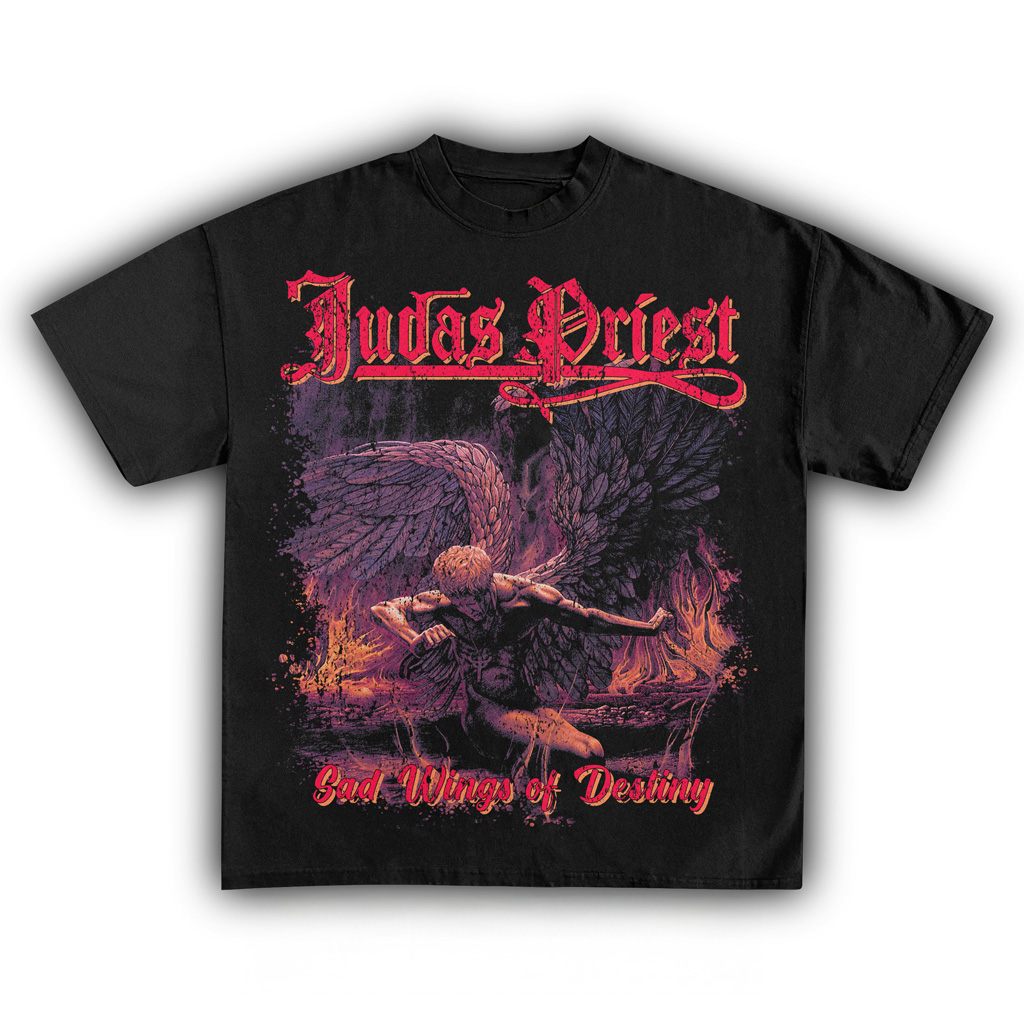 Judas Priest Sad Wings Of Destiny T-Shirt Black Fan Merch Christmas Gifts For Fans-1