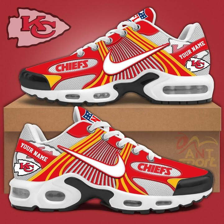 Kansas City Chiefs Air Max Plus Sneakers Sport Shoes Merchandise Football Fan Gifts For Him-1