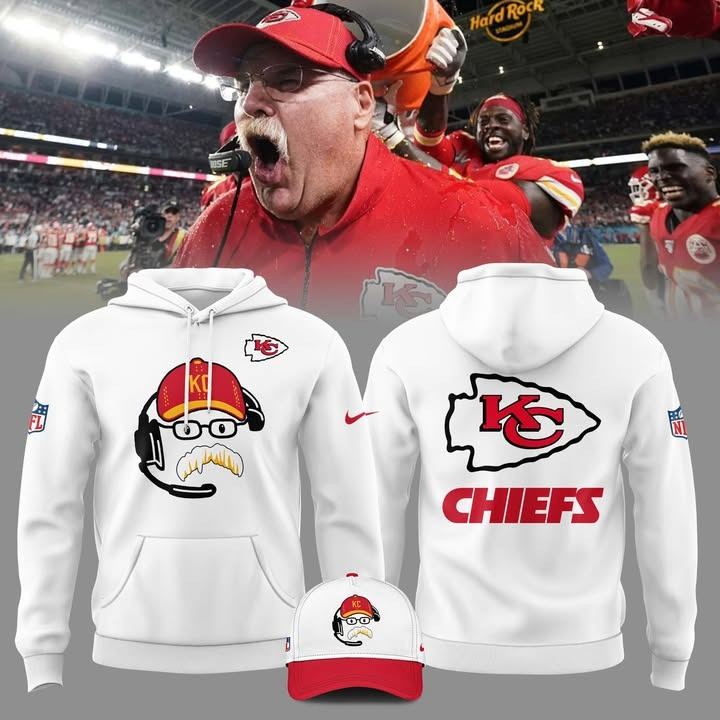 Kansas City Chiefs Andy Reid Hoodie Chiefs Merch Gift Ideas For Football Lovers-1