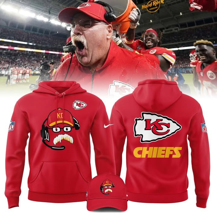 Kansas City Chiefs Andy Reid Hoodie Chiefs Merch Unique Gifts For Football Lovers-1