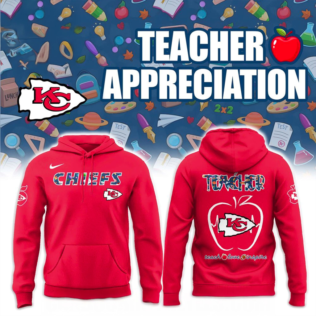 Kansas City Chiefs Teacher Night Hoodie Chiefs Merch Football Gifts For Men-1