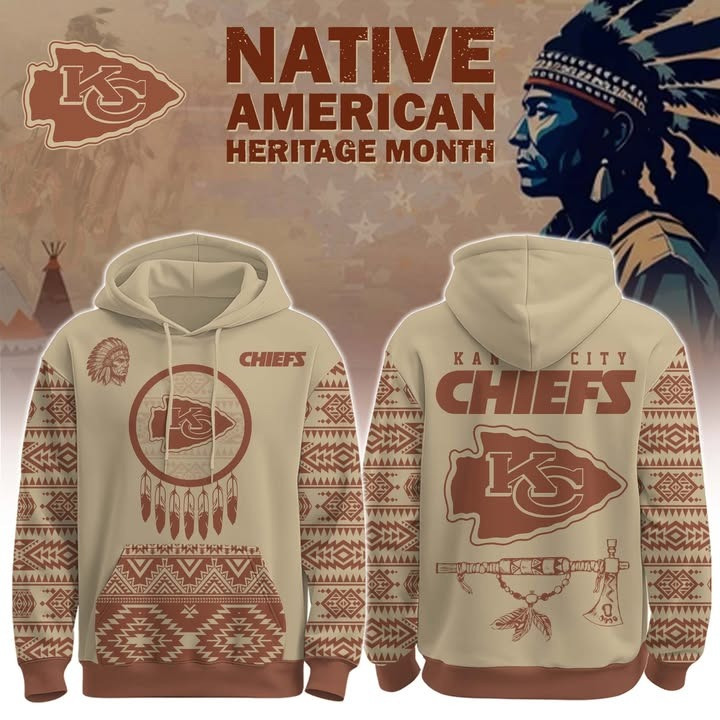 Kansas City Chiefs X Native American Heritage Month Hoodie Chiefs Merch Gifts For Fans-1