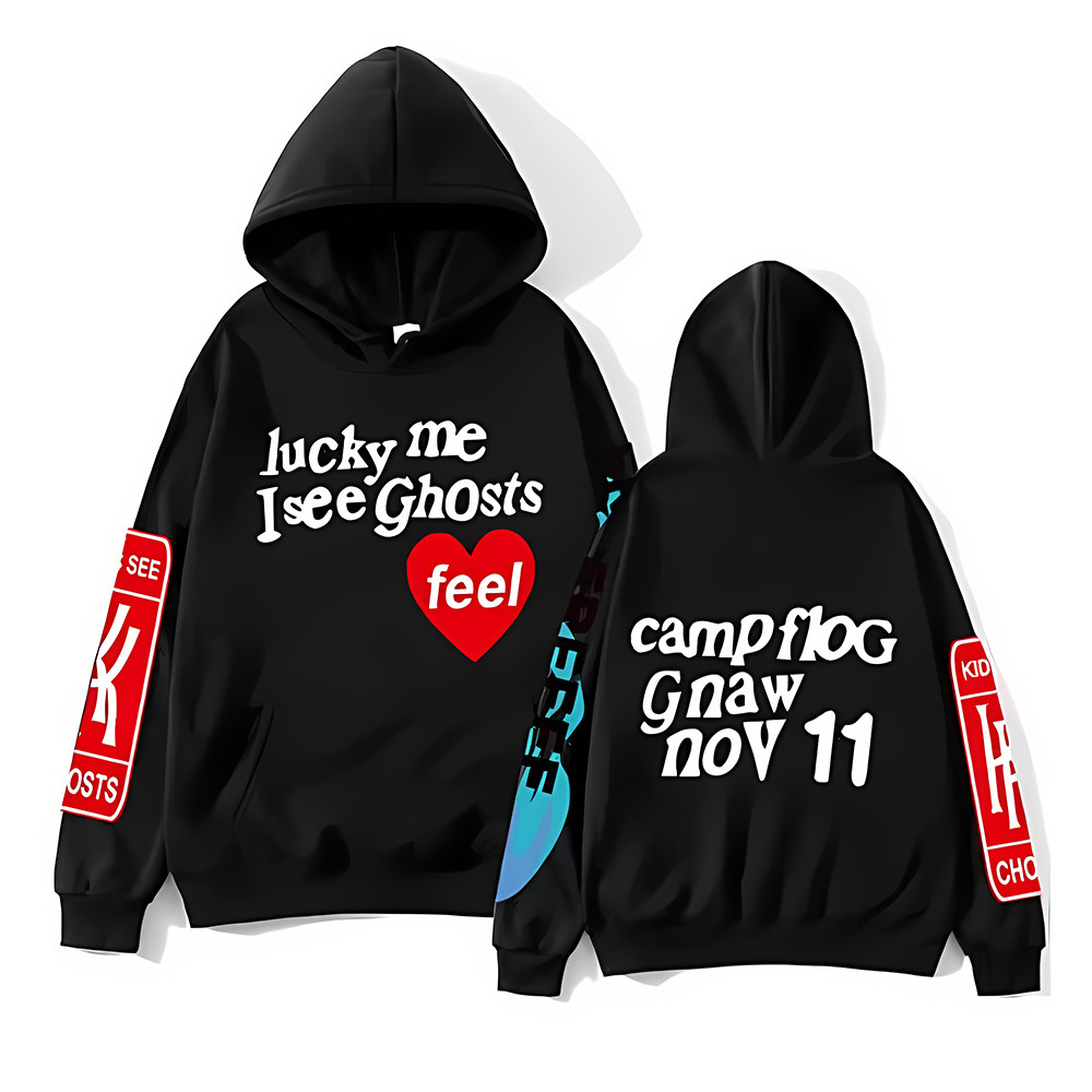 Kanye West Lucky Me I See Ghosts Hoodie Merch Camp Flog Gnaw I See Ghosts Hoodie Gifts-1