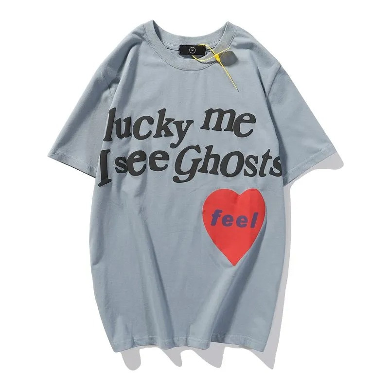 Kanye West Lucky Me I See Ghosts Shirt Merch I See Ghosts Crewneck T-Shirt Gifts-1