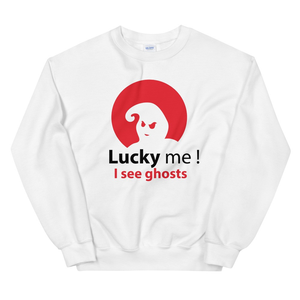 Kanye West Lucky Me I See Ghosts Sweatshirt Merchandise I See Ghosts Crewneck Best Gifts-1