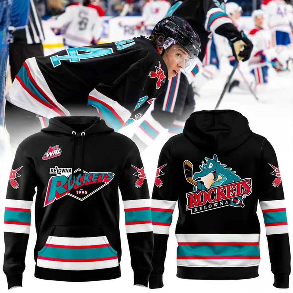 Kelowna Rockets 30th Anniversary 1995 2025 Hoodie Kelowna Rockets Merch Gift For Friend-1