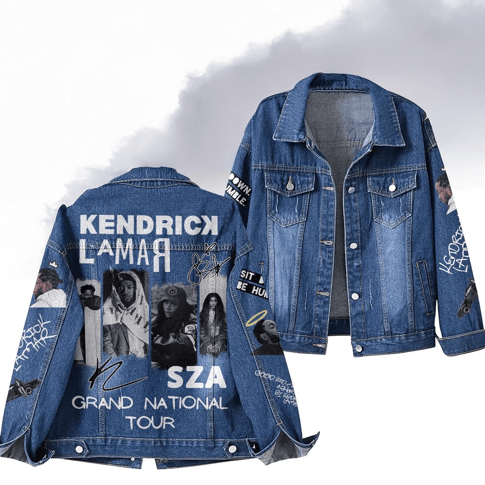 Kendrick Lamar X SZA Grand National Tour 2025 Denim Jacket SZA Merch Top Father's Day Gifts-1