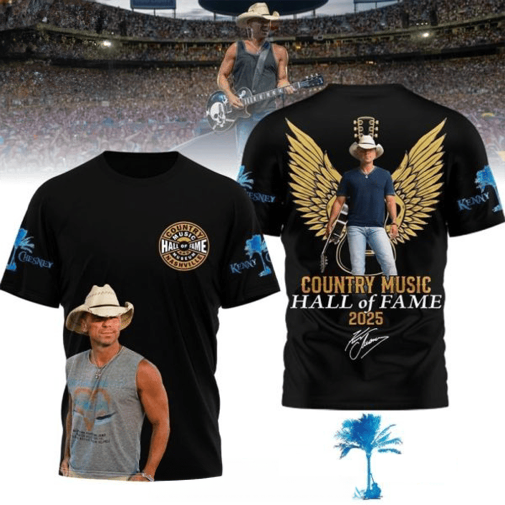 Kenny Chesney Country Music Hall Of Fame 2025 T-Shirt Kenny Chesney Merch Music Lovers Gift-1