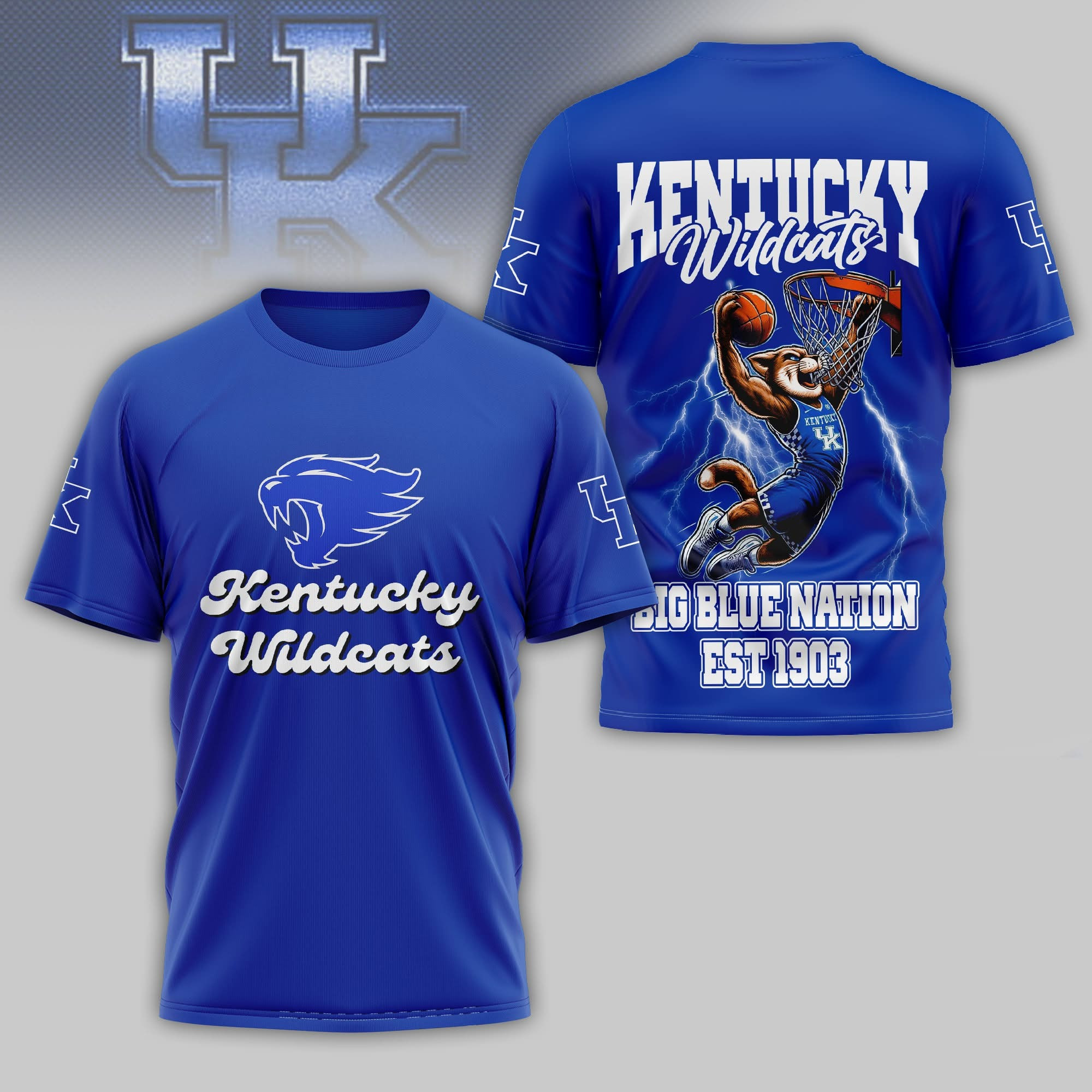 Kentucky Wildcats Big Blue Nation EST 1930 T-Shirt Kentucky Basketball Gifts For Fans-1