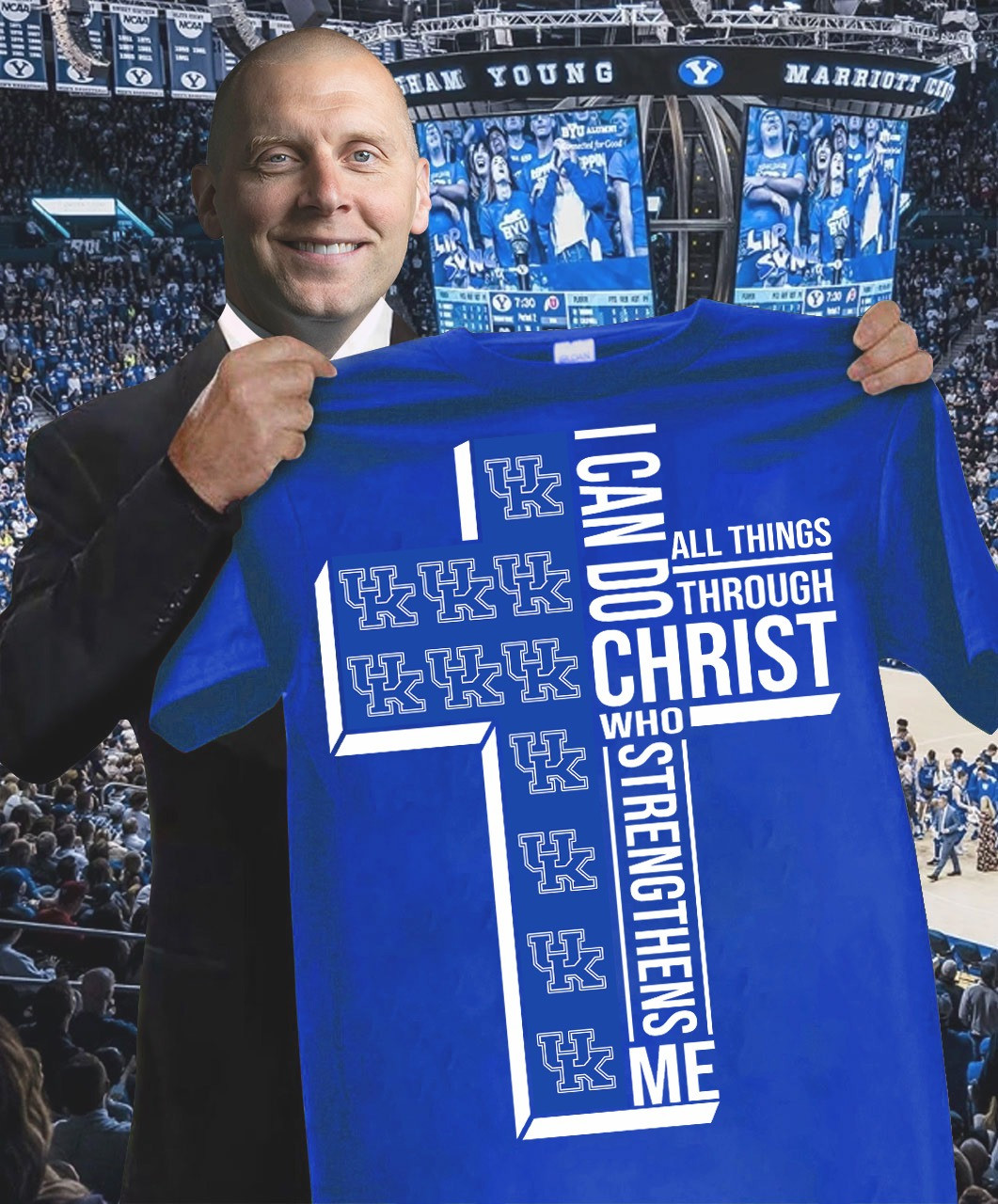 Kentucky Wildcats Faith Shirt I Can Do All Things Through Christ Who Strengthens Me Fan Gift-1